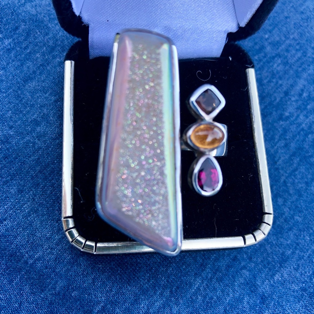 Large druzy ring